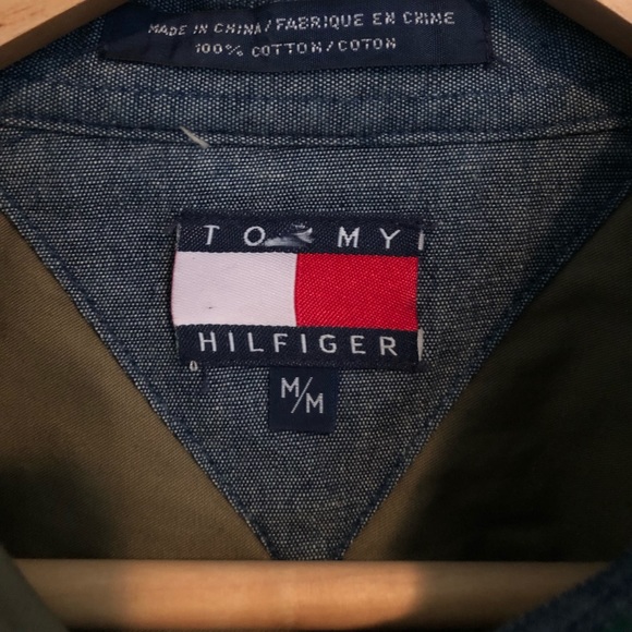Vintage Tommy button up shirt mens M - Picture 4 of 6